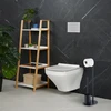 Relaxdays Metalinis tualetinio popieriaus laikiklis ir tualeto šepečio rinkinys