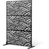 Vevor Metalo privatumui skirtas ekranas 120 x 183 cm juodas
