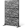 Vevor Metalo privatumui skirtas ekranas 120 x 183 cm juodas