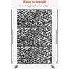 Vevor Metalo privatumui skirtas ekranas 120 x 183 cm juodas