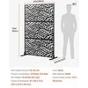 VEVOR Metalo privatumui skirtas ekranas 120 x 183 cm juodas