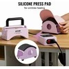 Vevor Mini kepuraičių spaustuvas 5.9x3.15 colio plokštė (violetinė)