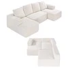 Sofa Vevor Minkštas U formos modulinis kampas su šezlongu