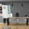 Relaxdays Mobilus atverčiamas baltas pristatymų stovas