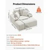Sofa VEVOR Modernus fotelis-gultas su pagalvėmis
