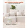 Vevor Modulinis kampinis sofa su gultu ir pagalve smėlio spalvos