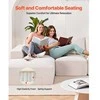 Vevor Modulinis kampinis sofa su gultu ir pagalve smėlio spalvos