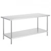 Vevor Nerūdijančio plieno paruošiamasis stalas 76x183x86 cm