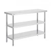 Vevor Nerūdijančio plieno virtuvinis stalas 45x121 cm