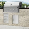 Vevor Nerūdijančio plieno BBQ prieigos durys lauko virtuvei
