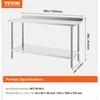 VEVOR Nerūdijančio plieno darbastalis virtuvei 61x152cm