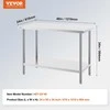 Vevor Nerūdijančio plieno darbo stalas 61x121x86 cm