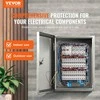 Vevor Nerūdijančio plieno elektros dėžė su užraktu 40 x 30 x 25 cm