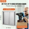 Vevor nerūdijančio plieno kepsninės durelės 660x610 mm