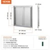 VEVOR nerūdijančio plieno kepsninės durelės 660x610 mm