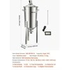 VEVOR Nerūdijančio plieno kūginis fermenteris 30L