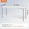 VEVOR Nerūdijančio plieno paruošiamasis stalas 76x183x86 cm