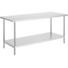 Vevor Nerūdijančio plieno paruošiamasis stalas 76x183x86 cm
