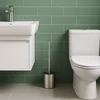 Relaxdays Nerūdijančio plieno WC šepečio laikiklis