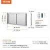 VEVOR Nerūdijančiojo plieno lauko durys 1067x534 mm