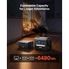 Vevor Nešiojama 2400W saulės generatoriaus stotis