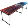 Nešiojamas 2,4 m beer pong stalas su LED
