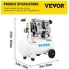 VEVOR Nešiojamas oro kompresorius 25L, 115 PSI