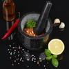 Relaxdays Neslystantis granito grūstuvėlis su grūstuvu