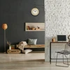Relaxdays Niujorko stoties laikrodis juodos spalvos