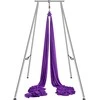 Vevor Oro jogos stovas su hamaku, violetinis