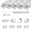 Vevor Oro kondicionieriaus linijos dangtis 76mm 311cm PVC, baltas