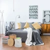 Relaxdays Ovalus bambukinis skalbinių krepšys