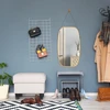 Relaxdays Ovalus pakabinamas veidrodis su dirželiu