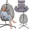 KOOPMAN Pakabinamas krėslas su stovu 195 cm, pilkas