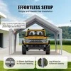 Vevor Pakeičiamas automobilių stoginės tentas 396 x 610 cm, pilkas