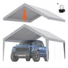 Vevor Pakeičiamas automobilių stoginės tentas 396 x 610 cm, pilkas