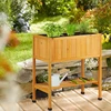 Relaxdays Pakelta medinė sodinimo dėžė