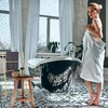 Relaxdays Pastatomas bambukinis rankšluosčių stovas