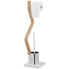 Relaxdays Pastatomas WC rinkinys baltos spalvos