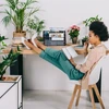 Relaxdays Pastatomas žurnalų laikiklis su 4 skyriais