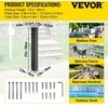 Vevor Pašto dėžutės stovas, 109 cm, juodas, Q235 plienas, paviršinis montavimas