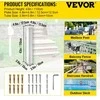 Vevor Pašto dėžutės stovas, 109 cm, baltas, Q235 plienas, paviršinis montavimas