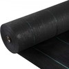VEVOR Piktžolių barjerinė plėvelė, juoda, 1.5 x 76.2 m