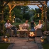 Relaxdays Pilka sodo krosnelė „chiminea“