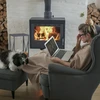 Relaxdays Pilkas malkų laikymo stovas