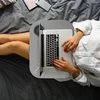 Relaxdays Pilkas nešiojamojo kompiuterio padėklas ant kelių su šviesa