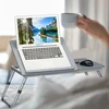 Relaxdays Pilkas reguliuojamo aukščio nešiojamojo kompiuterio padėklas