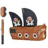 Relaxdays Pinjatos rinkinys: piratų laivas, lazda ir kaukė