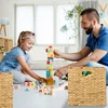 Relaxdays Pintų vandens hiacintų daiktų laikymo krepšių rinkinys