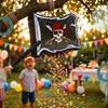 Relaxdays Pirato vėliavos piñata - lazda ir kaukė